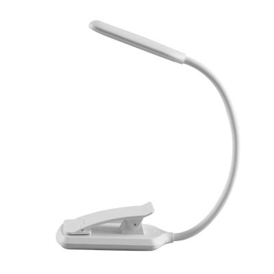 China Flexible Foldable LED Clip Rechargeable Reading Bendable USB Book Light Customized by Living Room Mini for Study for sale