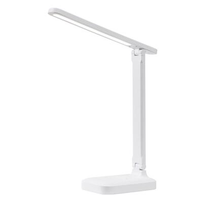 China Modern Fashion Rechargeable Table Lamp With USB Port Three Level Brightness Table Lamp Led Battery Modern White ABS Plastic for sale