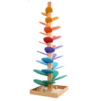 China No insRainbow Early Cognitive Music Tree Color Disassembly Ball Tree Game Color Education Fun Assembly Toy for sale