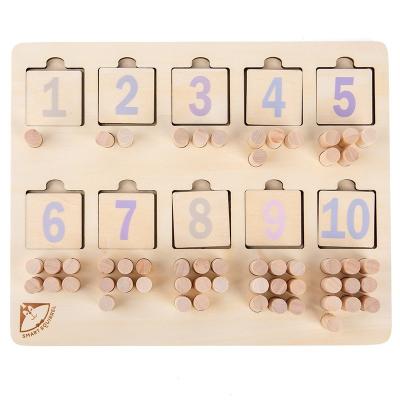 China No Montessori No Teaching Aid Geometric Board Puzzle Wooden Shape Matching Board Cognitive Children's Educational Toys for sale