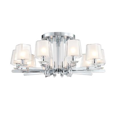 China Modern New Type Modern Chrome Color 8 Heads New Lighting Bedroom Crystal Lights Ceiling Lamp for sale