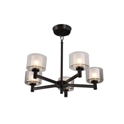 China Matte Black Kitchen Dining Room Widely Used Modern Lighting Modern Glass Pendant Lamp Light for sale