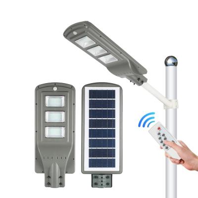 China ROAD PEIHU ABS Material High Power 20w 40w 60w Outdoor Solar Street Light With Remote Control for sale