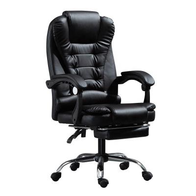 China Popular Factory Direct Hot Selling (Size) Office Mechanics PU Desk Chair Multifunctional Human Adjustable Leather Chair Popular Chair With Footrest for sale