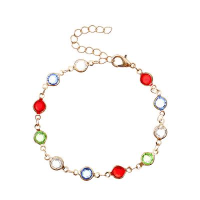 China European and American Bohemian jewelry color fashion simple and exquisite environmentally friendly acrylic ladies bracelet for sale