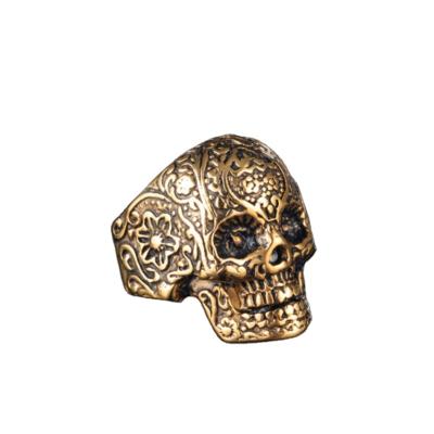 China Hiphop European and American fashionable male ring personality skull hip-hop culture punk underground jewelry for sale