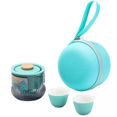 China Conjunto portátil de tazas Qianshan Kuaike Agencia de viajes Recuerdo para el juego de té de estilo nacional en venta