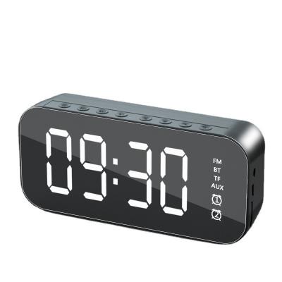 China 1 Color Printing Bluetooth Speaker Alarm Clock with Radio Broadcast and Card Insertion for sale