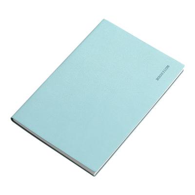 China Cuaderno de bolsillo de cuero suave de PU pequeño y fresco en color sólido simple para regalo de oficina en venta