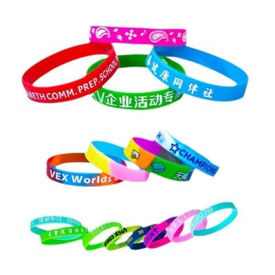 China LED Light Novelty Gifts Silicone Wristband with Luminous Lettering and Customized Color for sale