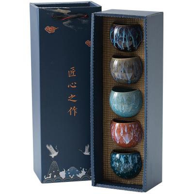 중국 Kiln Change Master Cup Tea Cup Set for Corporate Gifting Customized Size and Shape 회사 선물용 차컵 세트 커븐 변경 마스터 컵 회사 선물용 차컵 세트 커스텀 크기와 모양 판매용