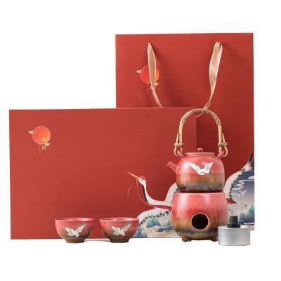 Chine Xianhe Yangwen Thé à l'alcool, lampe à thé, chauffe-eau, ensemble cadeau d'affaires avec 1 impression couleur à vendre