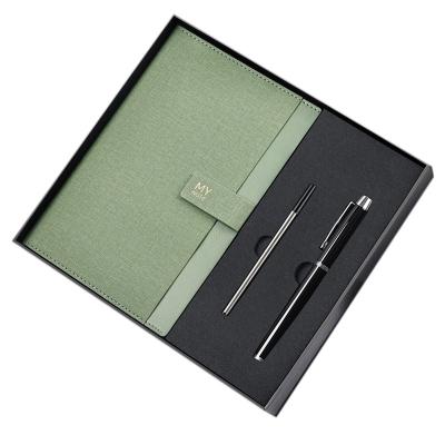 Cina Set di notebook professionali A5 Custom Logo Pen Pen Riempire firma penna Business Gift Box in vendita