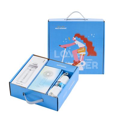 China Impresión UV Para citas de verano Caja de regalo Cerradura Taza de agua portátil Ventilador UV Paraguas portátil en venta