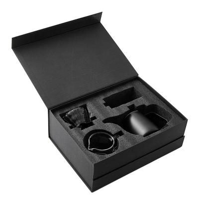 China Handgefertigte Kaffee-Geschenk-Box Set Langem Mund Wasserflasche Filter-Tasse Teilen Topf Handschütteln Bohnenmacher Filter Papier Geschenke zu verkaufen