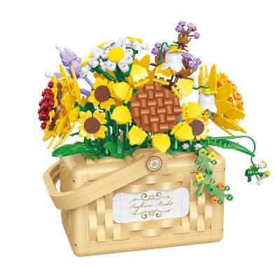 China Belle Di Mini Particle Building Blocks Flower Basket Series A Must-Have for Education for sale