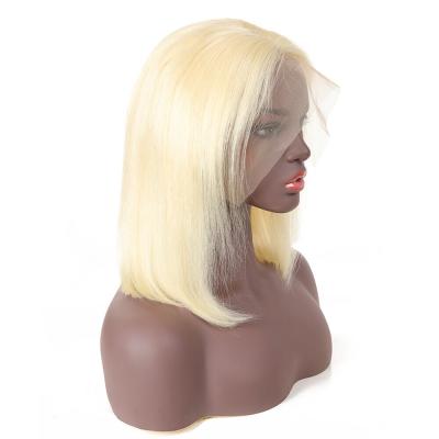 China Blonde Wave 613 Lace Front Wigs Silky Straight 180% Density Cuticle Aligned Hair Wigs Blonde Pre Plucked Hairline for sale