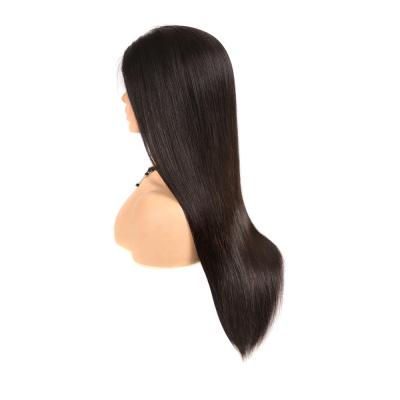 China Light Brown Swiss Barely Shedding Thick Smooth Soft Lace Front Wigs 13*4 Lace Closure Wig 100% Straight Transparent Brazilian Virgin Hair for sale