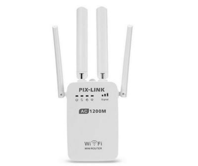 China Original Mini Router Wifi Extender Booster 1200Mbps 2.4Ghz 5GHz Wifi Wireless Dual Band Repeater LV-AC05 for sale