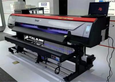 China 1.8m 1440dpi Digital Large Fomat Pring Machine Digital Vinyl Flex Banner Solvent Printer for sale