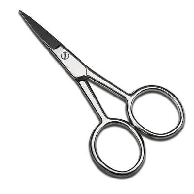 China High quality double-ply nose/eyebrow/eyelid make up tool stainless steel eyebrow scissors nose hair scissors for sale