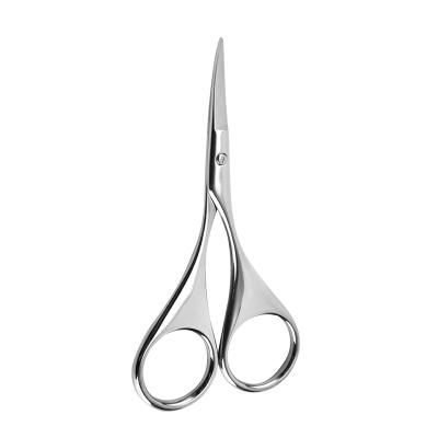 China Professional Low MOQ Logo Eyebrow Scissors Manicure Scissors Stainless Steel Beauty Care Tool Custom Nose/Eyebrow/Double-fold Eyelid for sale