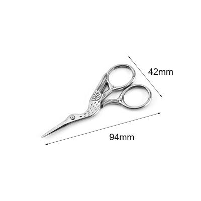 China Double-fold eyebrow/eyelid/embroider high quality factory wholesale stainless steel eyebrow scissors beauty makeup scissors for sale