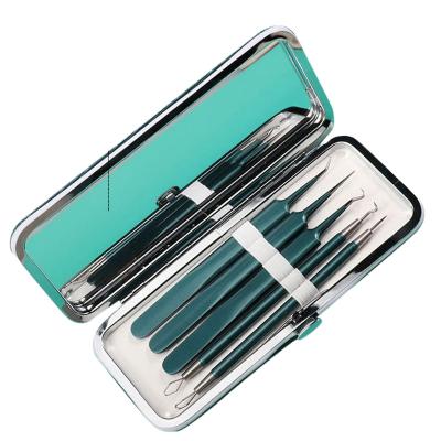 China High Quality Low MOQ Stainless Steel 5pcs Blackhead Remover Needle Kit Professional Facial Skin Care Tool for sale