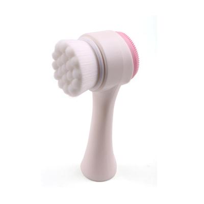 China Silicone Facial Massager Tool Skin Care Beauty Face Remover Resale Double Side Face Cleaning Brush for sale