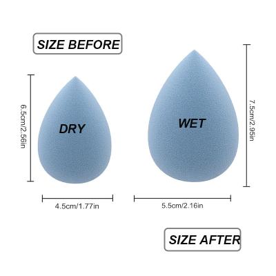 China Hot-selling Beauty Oval Face Super Soft Vegan Polyurethane Latex Free Organic Sponge With Private Label For Base for sale