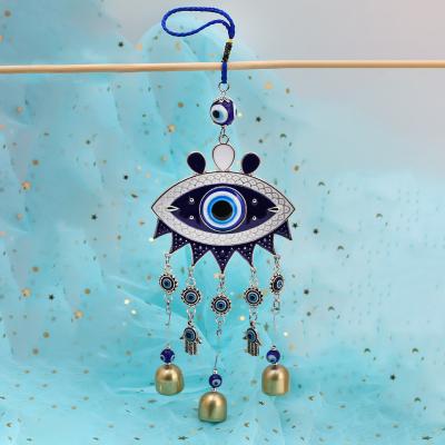 China Daily Life Retro Devil Ornament Key Chain Wall Decoration Hanging Blue Eyes Eyes Car Turkish Wind Rings Key Chain for sale