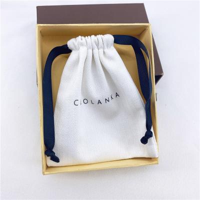 China PUNCH small drawstring cotton gift bags drawstring eco-friendly canvas wholesale moq stocking bag with logo for sale