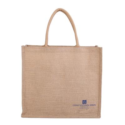 China Factory Handled Customize High Quality Eco Friendly Shopping Burlap Sack Packaging With Logo for sale