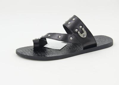 China Home Männer Echte Lederslip Flops Sommer Sandalen Sandalen zu verkaufen