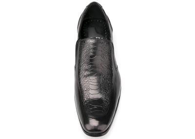 Chine Les hommes durables en robe de mariée chaussures de printemps / automne confortables hommes noir slip sur les chaussures à vendre