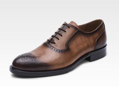 Chine Chaussures en PU classique pour hommes en tenue de soirée, chaussures sur mesure de style Oxford, chaussures faites à la main pour les affaires à vendre