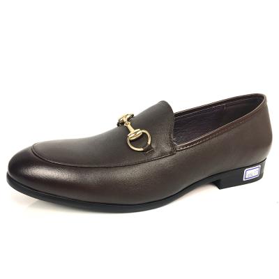 China Trendy Herrenkleid Lederloafers Rundfüße Bequeme Herrenformalschuhe zu verkaufen