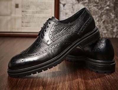 China Brogues Casual Hombres Vestido de cuero Zapatos Respiradores Oficina Policía Loafer en venta