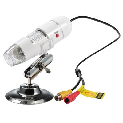 China Drop Ship Adjustable 8 Led Lights 25X-400X TV Digital AV Microscope For PCB Repair TV400X for sale