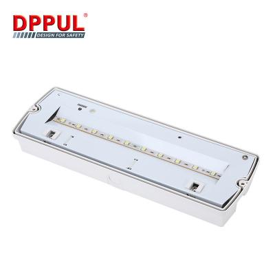 China White Light Emergency Light ODM Fire Resistant Escape CE, Rohs, REACH IP65 Led Outlet Lighting Emergency Bulkhead Lamp DC Or AC/DC Powered Two Year for sale