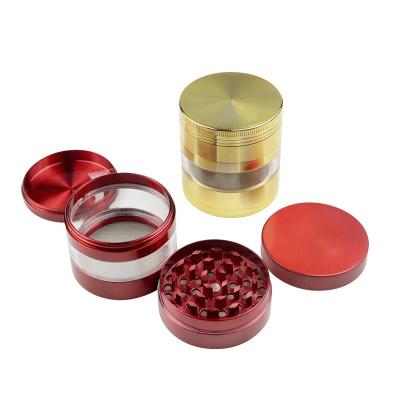 China Custom Logo Wholesale Metal Tobacco Herbal Grinder Weed Easy To Use 4 Parts for sale