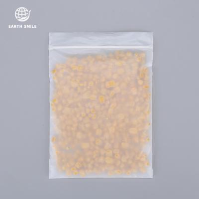 China BIODEGRADABLE Custom Ziplock Packaging Mini Ziplock Pouch White Frosted Biodegradable Plastic Small Ziplock Bags for sale