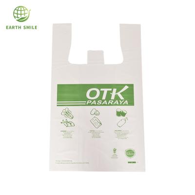 China BIODEGRADABLE Vegetable Base Manufacturers Custom Biodegradable Starch Packaging Bag 100% Plastic Bags Wholesale for sale