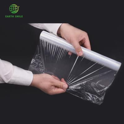 China Eco Friendly Organic Manufacturer Compostable Plastic Bio Food Wrap Moisture Proof Wrap Cling Film For Food Wrap for sale