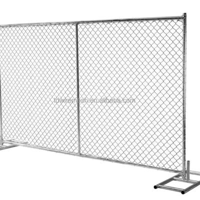 China Easily Assembled Anping Tiande Manufacturer 6 Foot Hot Dip Galvanized Chain Link Screen Used Temporary Fence For Sale for sale