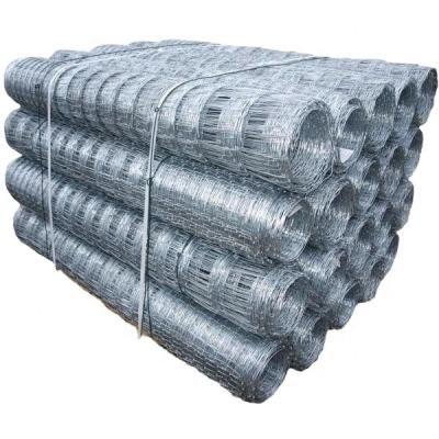 China Line Easily Assembled 1.8m Height 10 Wires Hinge Joint Goat Proof Field Fence Galvanized Woven Wire Fence for sale