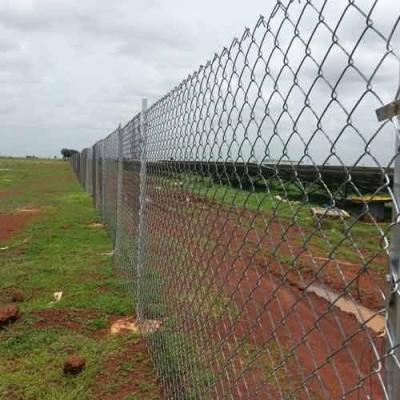 China Easily Assembled Galvanized Chain Link Fence Factory Direct Mesh Wire Fence for sale