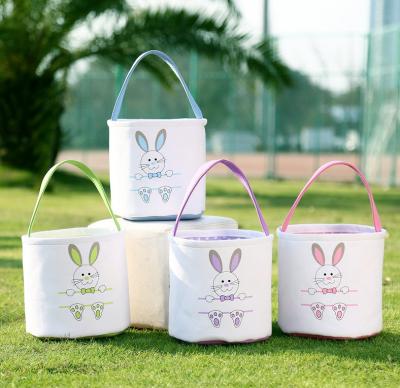 China Custom Bunny Easter Print Bunny Bag Fashionable Easter Basket for sale