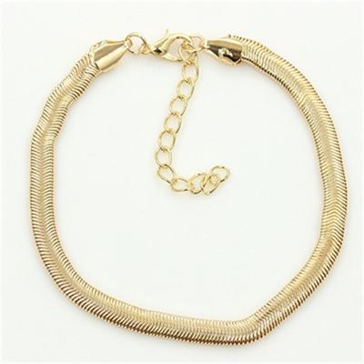 China Fashionable Trendy Gold Design Anklet Snake Chain Custom Anklet For Women for sale