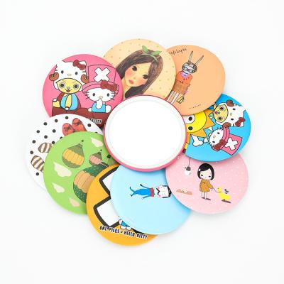 China Hand Travel Pocket Magnifying Beauty Mirrors Logo Makeup Pocket Mirror Custom Made for sale